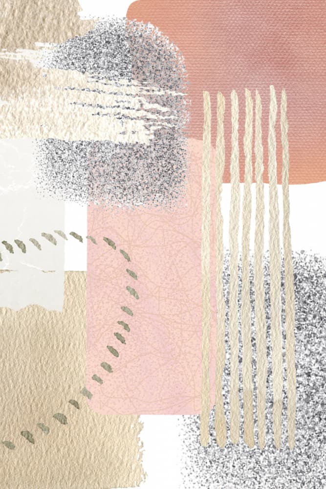 Blush Neutral Abstract by Sally Ann Moss — canvas wall art