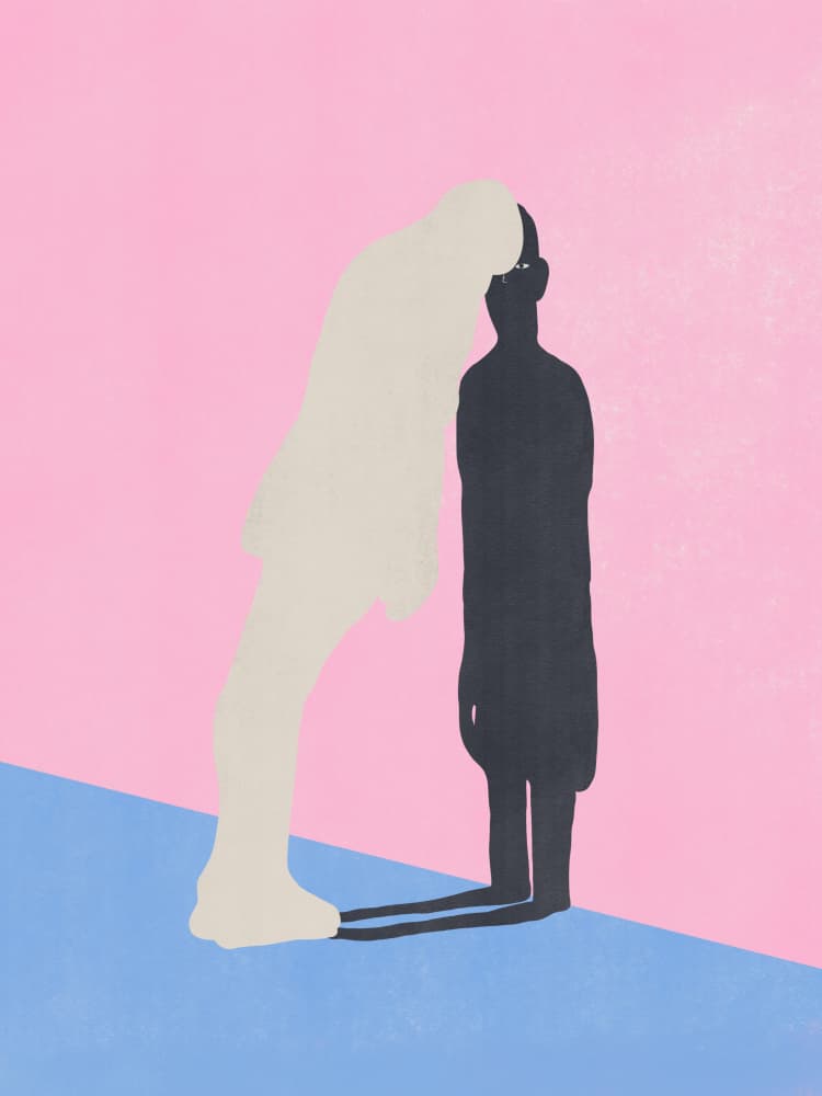Bonded Figures by Little Dean — canvas wall art