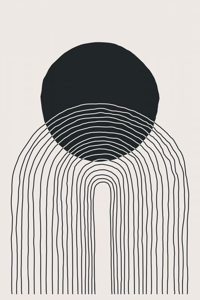 Minimalist Moon Arches by jay stanley — canvas wall art