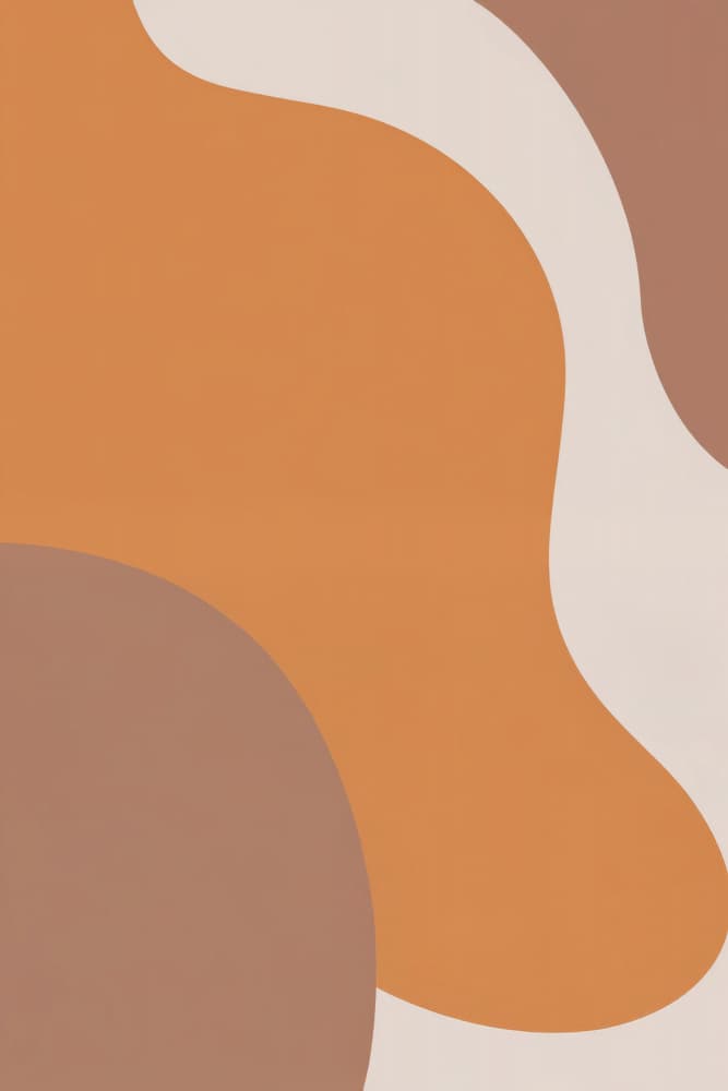 Earthy Organic Shapes by Karen Menzenbach — canvas wall art