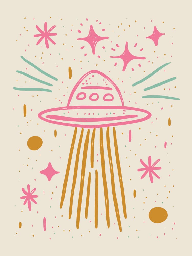 Cosmic Voyage by Treechild — canvas wall art