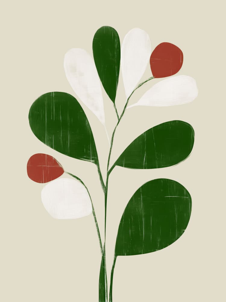 Elegant Botanical Sprig by City Art — canvas wall art