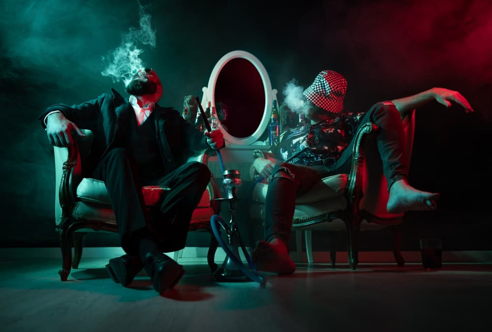 Moody Shisha Night by Jesus Gonzalez Vera — canvas wall art