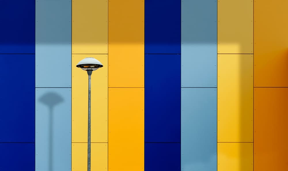 Colorful Wall Lamppost by Alfonso Novillo — canvas wall art