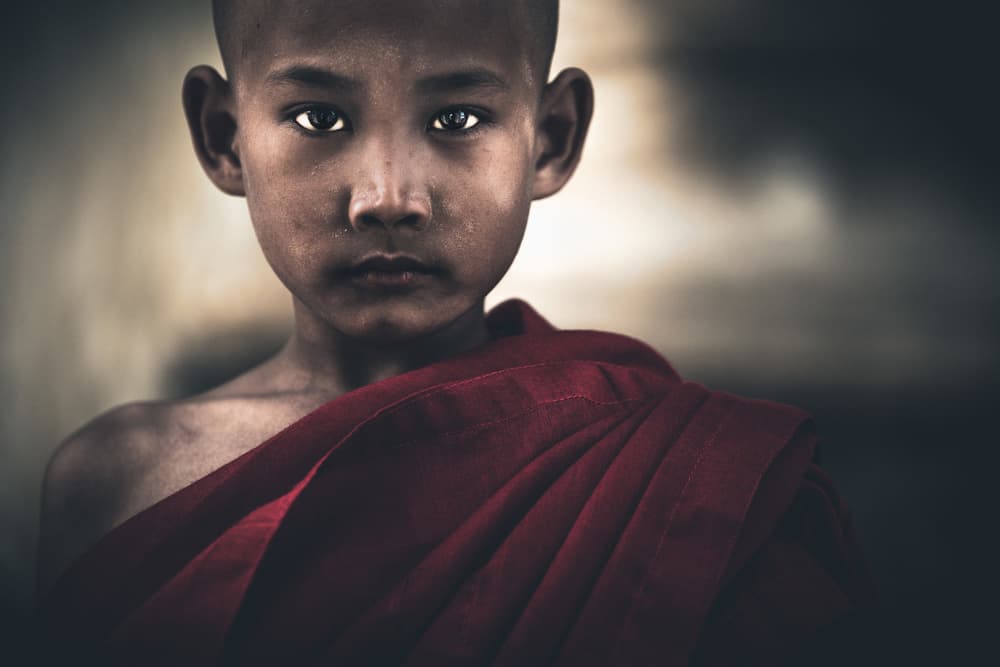 Soulful Monk Child by Marco Tagliarino — canvas wall art