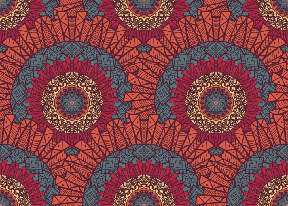 Bohemian Mandala Pattern by Marika Barsrsind — canvas wall art