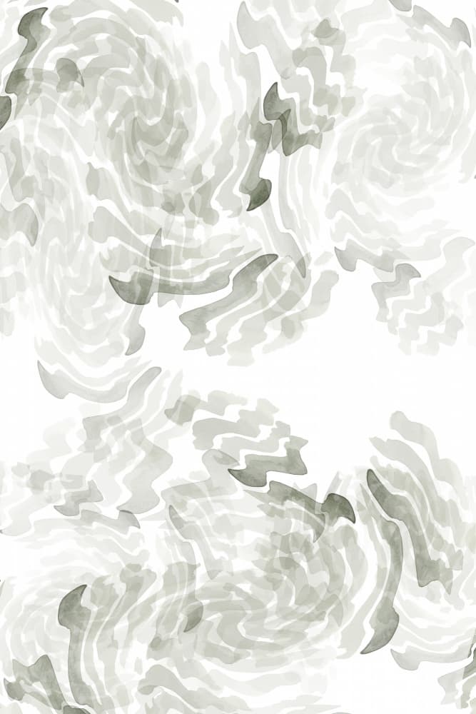 Flowing Gray Waves by cartissi — canvas wall art