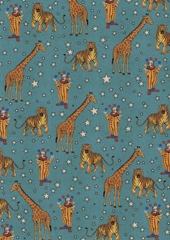 Whimsical Starry Circus by Nicholas — canvas wall art