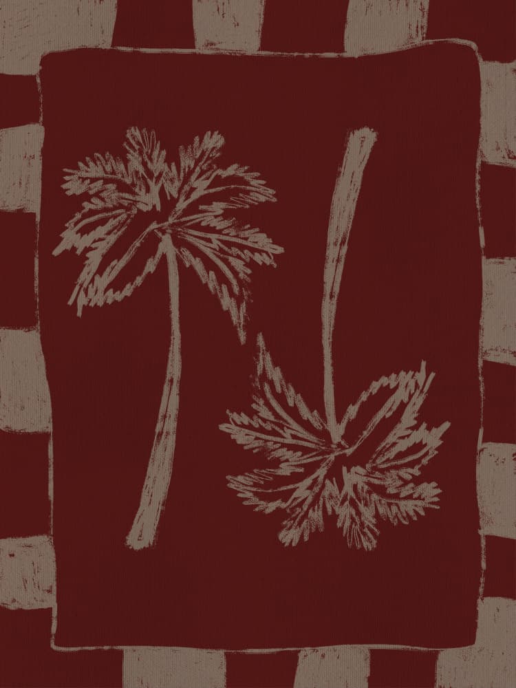 Palm Paradise by Shatha Al Dafai — canvas wall art