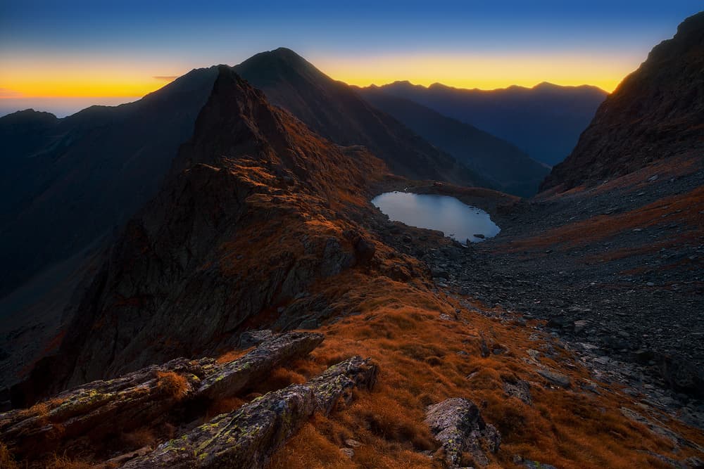 Alpine Lake Golden Hour by Szabo Zsolt Andras — canvas wall art