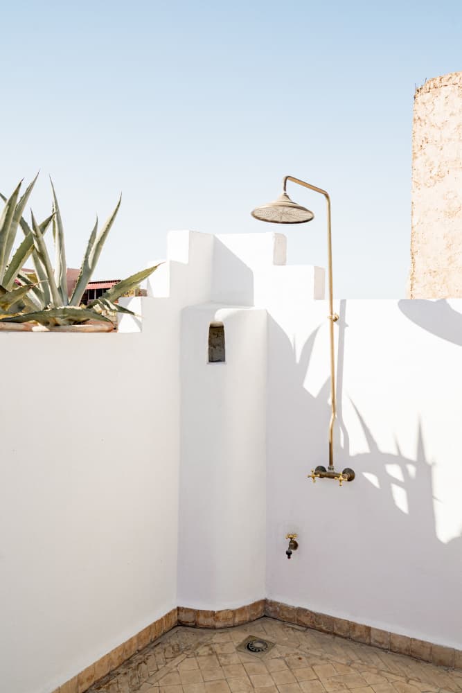Desert Spa Shower by Henrike Schenk — canvas wall art