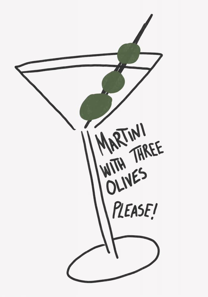 Martini Three Olives by Athene Fritsch — canvas wall art