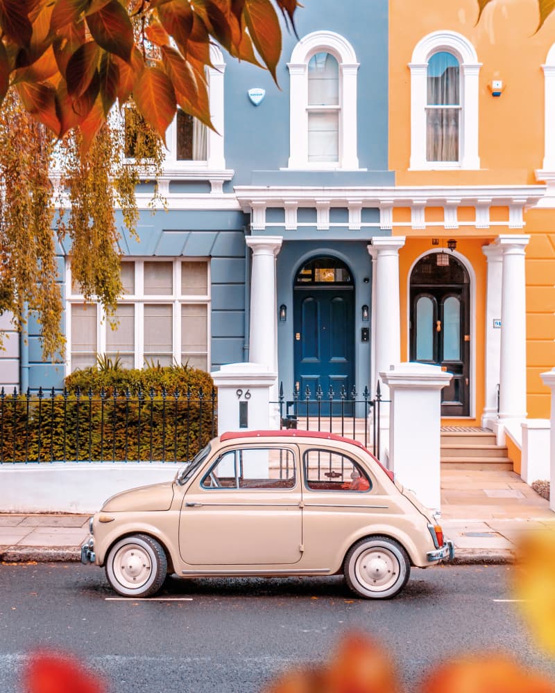 Colorful European Street Car by Gabor Estefan — canvas wall art
