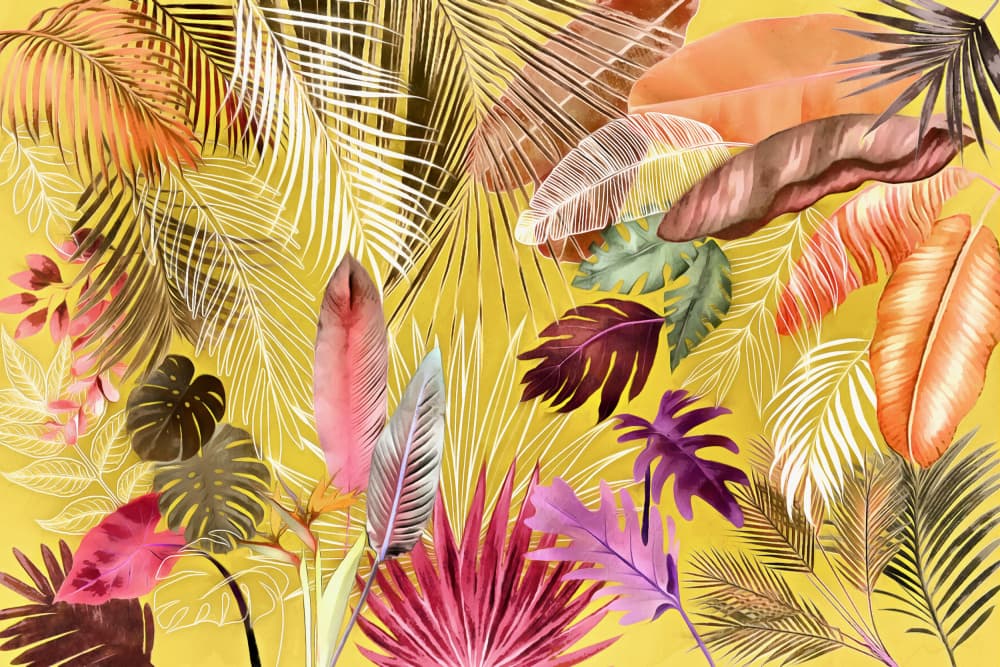 Tropical Paradise Foliage by amini54 — canvas wall art