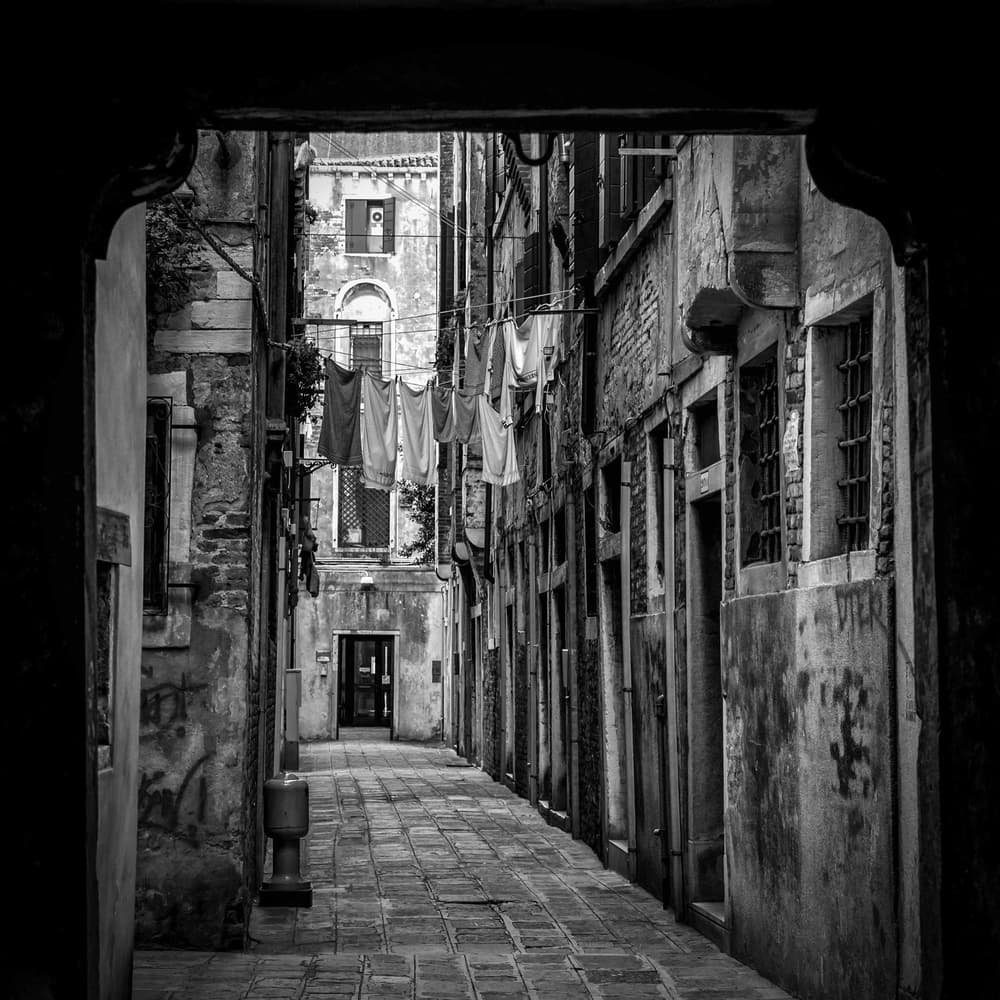 Venice Laundry Alley by Richard Bland — canvas wall art