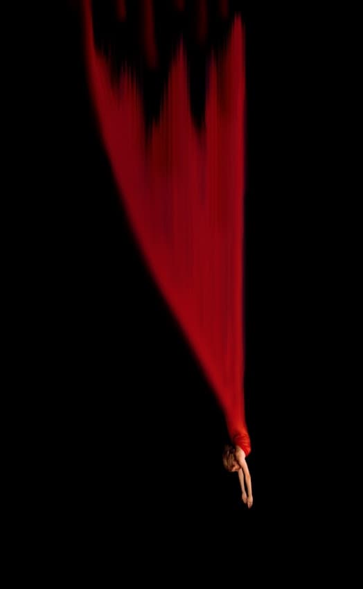 Graceful Red Fall by Mirela Momanu — canvas wall art
