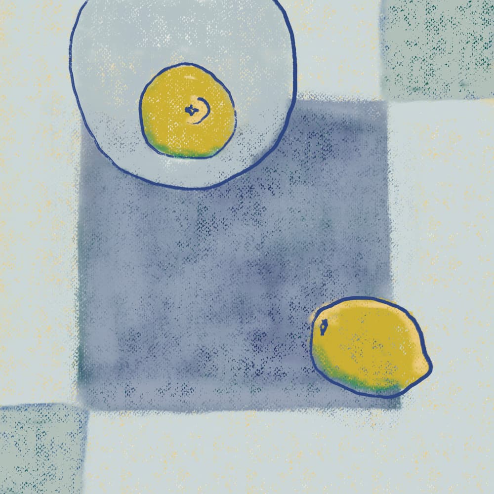 Fresh Lemon Still Life by Little Dean — canvas wall art