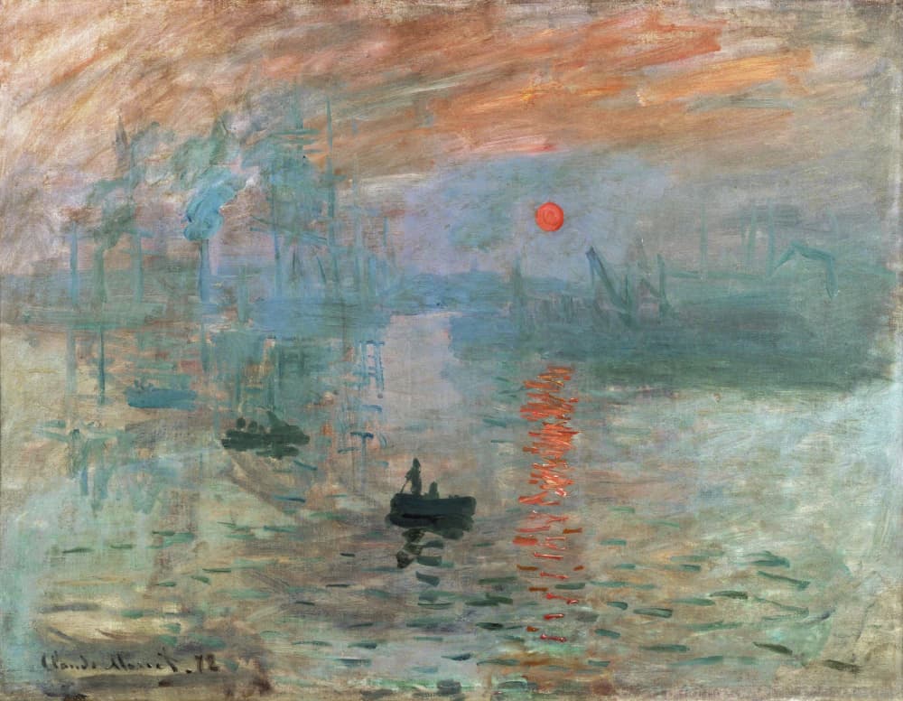 Sunrise 1872 by Claude Monet — canvas wall art