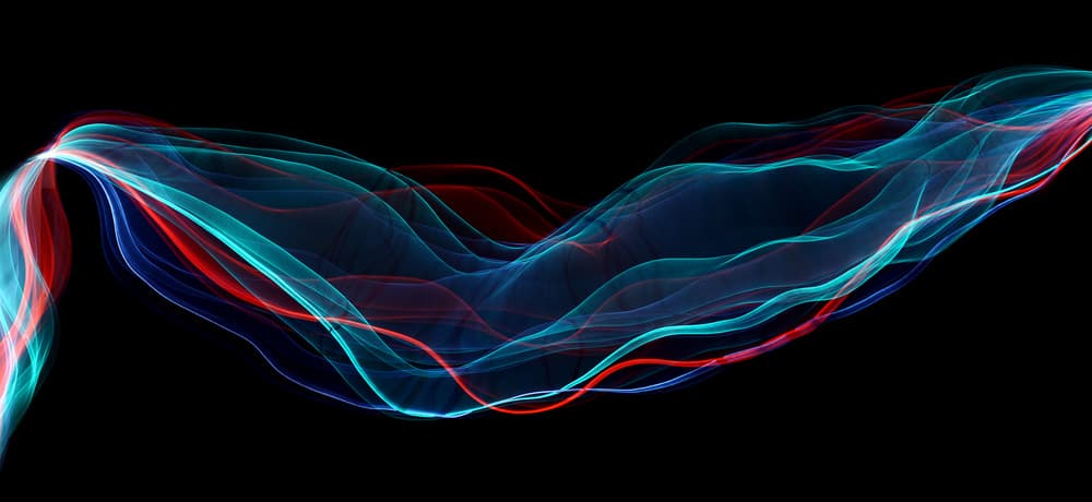 Flowing Neon Energy by Heidi Westum — canvas wall art