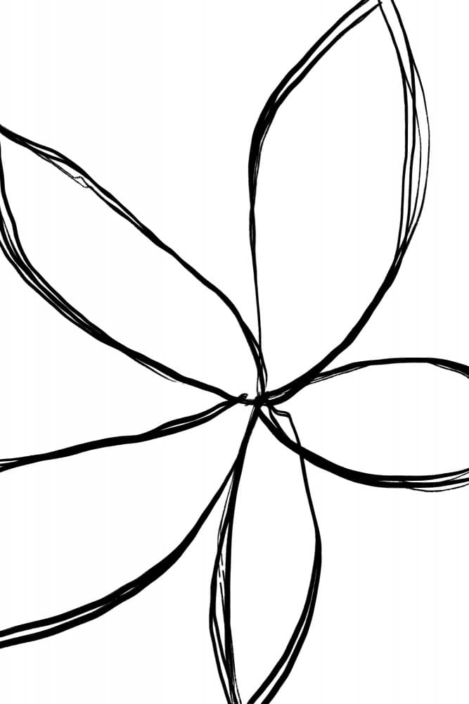 Simple Flower by uplusmestudio — canvas wall art