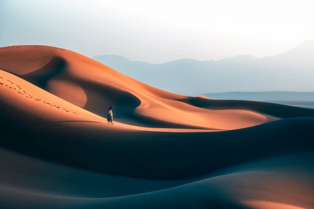 Desert Dunes Journey by Hamed Qane — canvas wall art