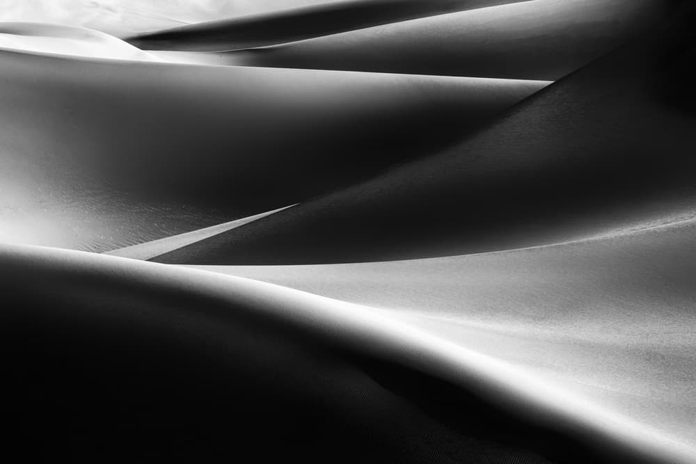 Flowing Desert Curves by Jenny Qiu — canvas wall art
