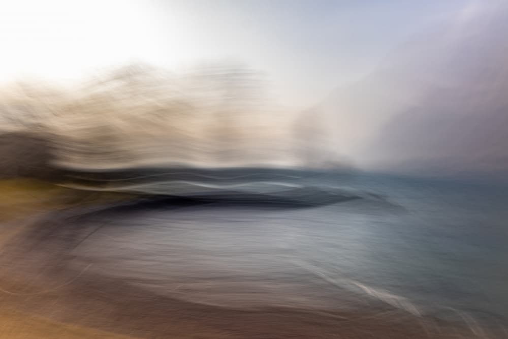 Abstract Ocean Flow by Franco Tessarolo — canvas wall art