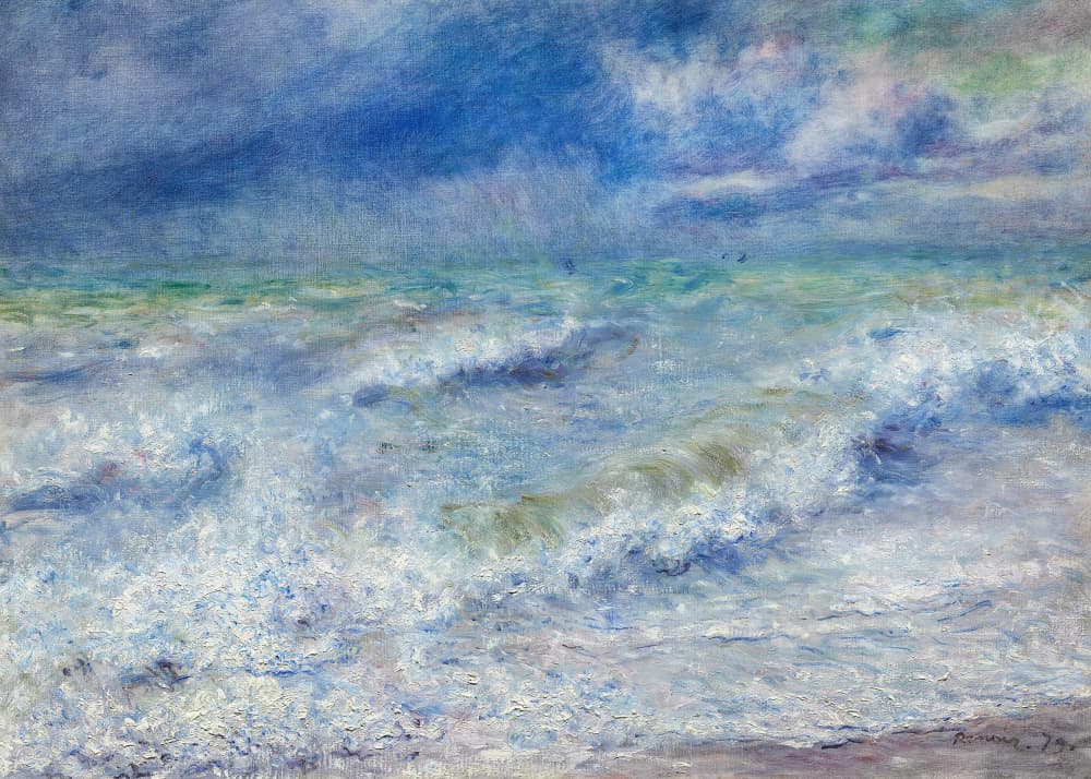 Seascape   Pierre Auguste Renoir by Pierre Auguste Renoir — canvas wall art