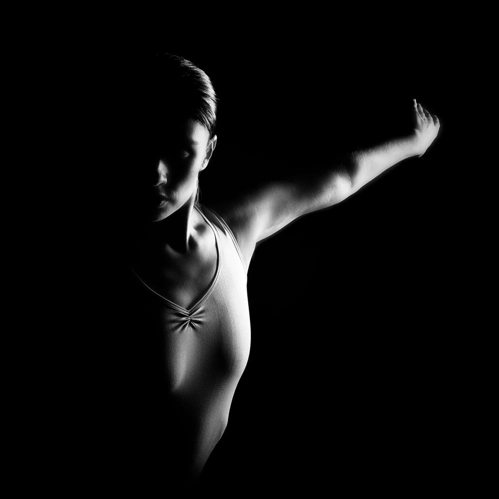 Graceful Dancer In Shadow by Paulo Medeiros — canvas wall art