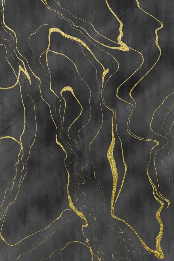 Dark Gold Swirls by Melanie Viola — canvas wall art