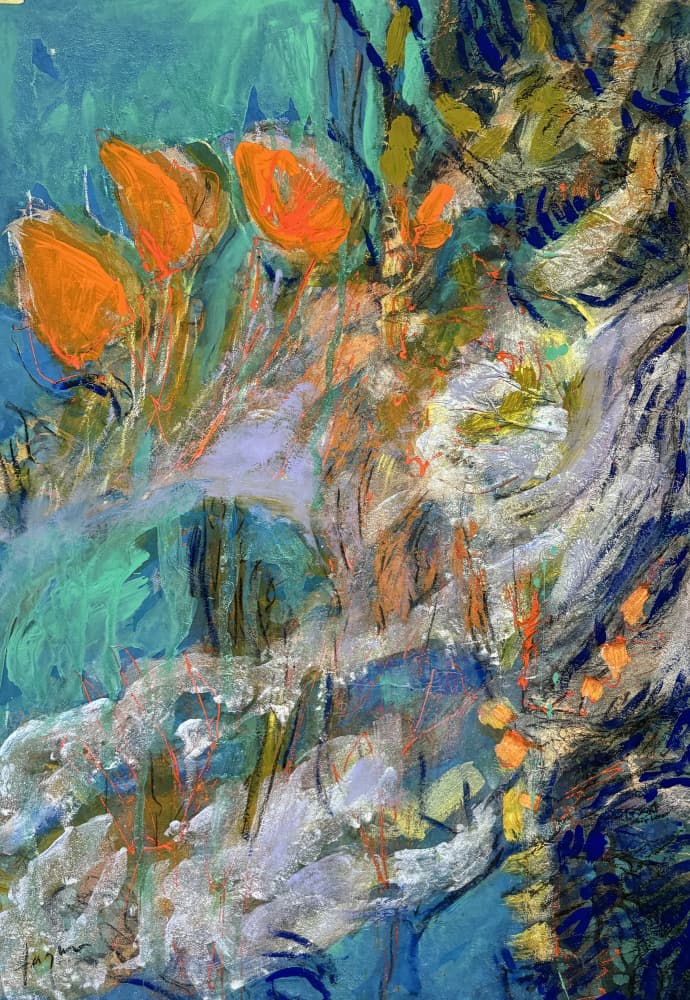 Vivid Floral Dream by Dorothy Fagan — canvas wall art