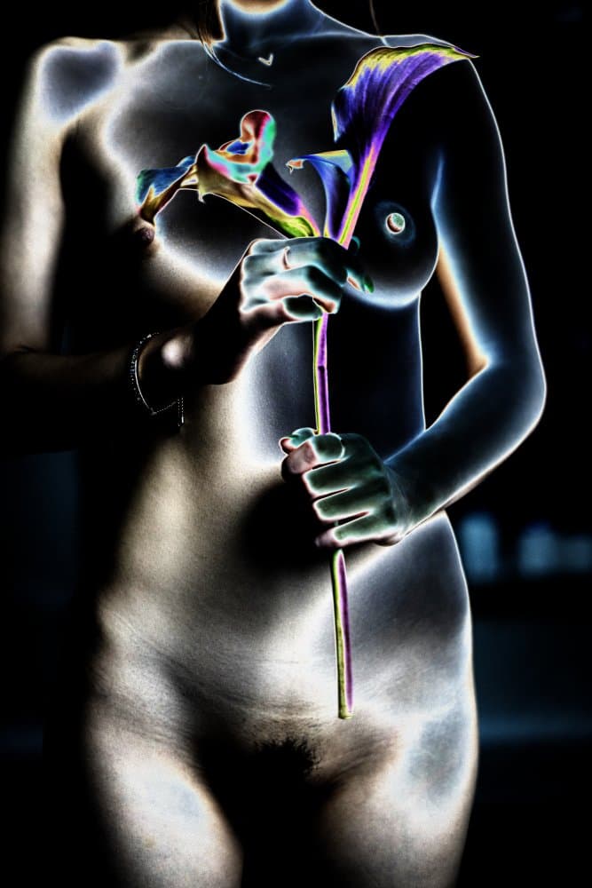 Ethereal Floral Nude by Yoshihisa Nemoto — canvas wall art