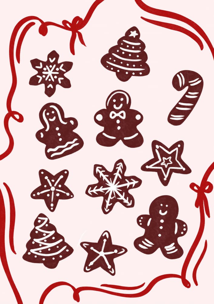Gingerbread Joy by Athene Fritsch — canvas wall art