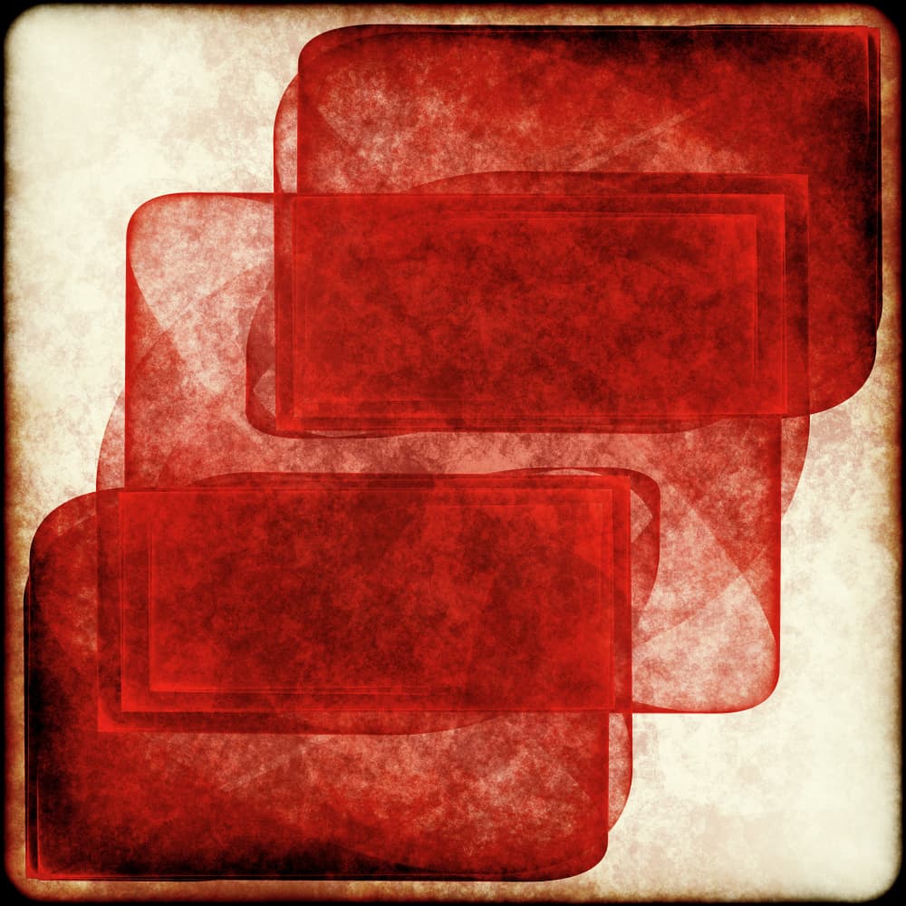 Bold Red Geometry by Petr Strnad — canvas wall art