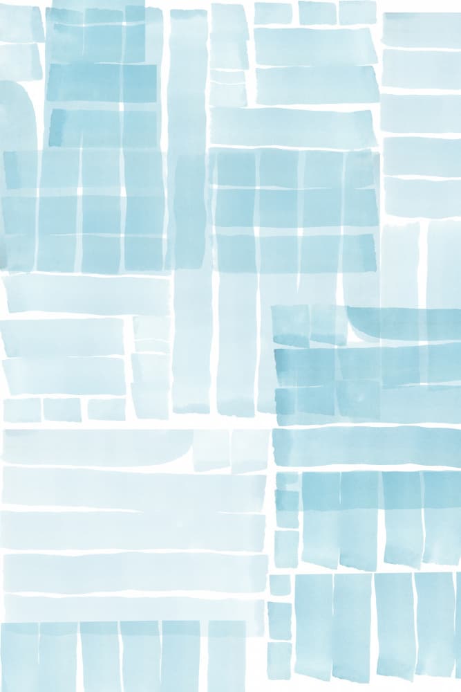 Soft Blue Grid by cartissi — canvas wall art