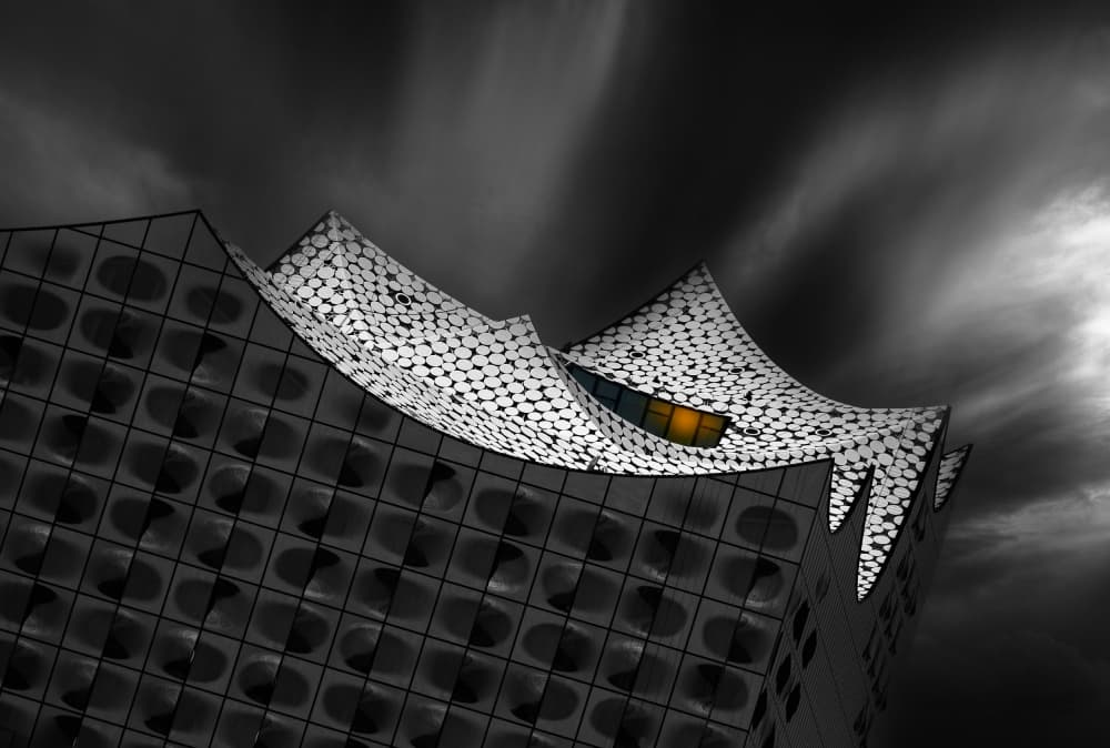 Architectural Light Drama by Hans-Wolfgang Hawerkamp — canvas wall art