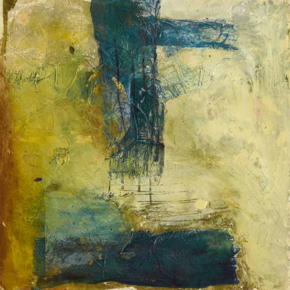 Deep Textured Blues by Deb Chaney — canvas wall art