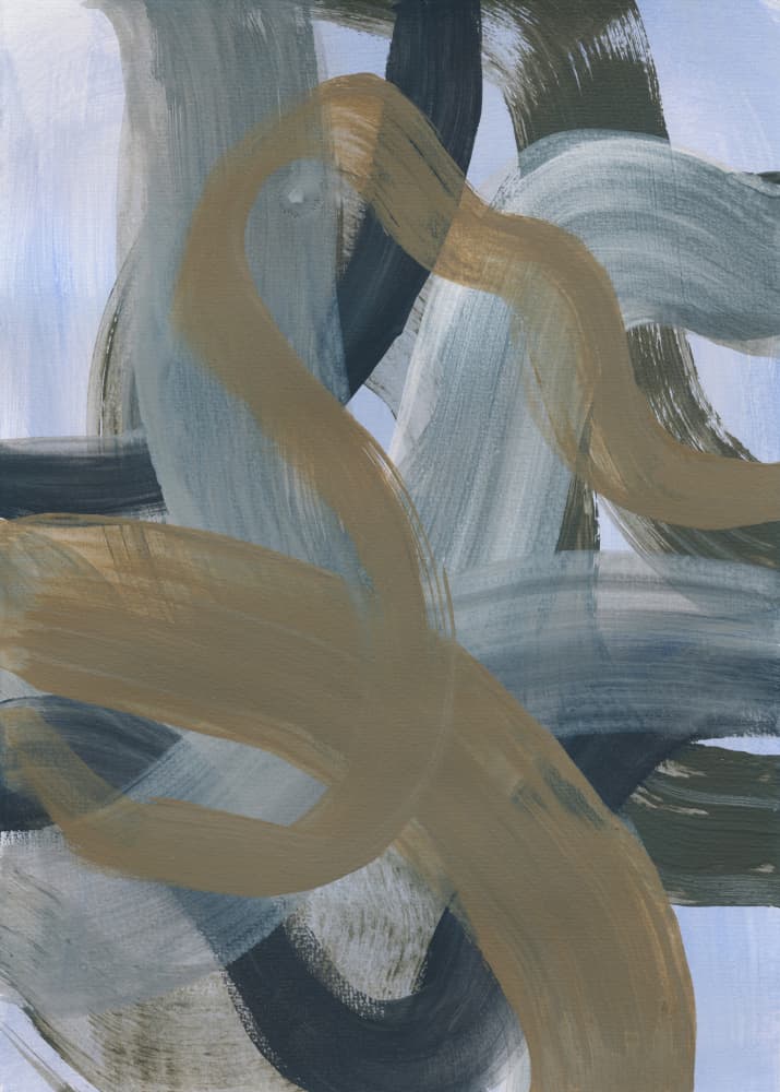 Abstract Brush Strokes 124 by Mareike Böhmer — canvas wall art