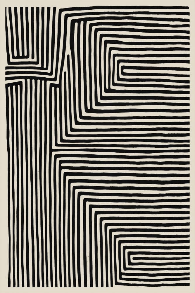 Linear Labyrinth by Treechild — canvas wall art