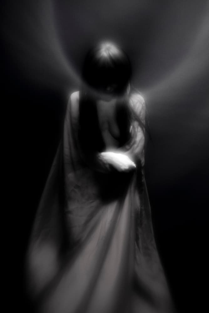 Ethereal Glowing Woman by Bogdan Bouşcă — canvas wall art