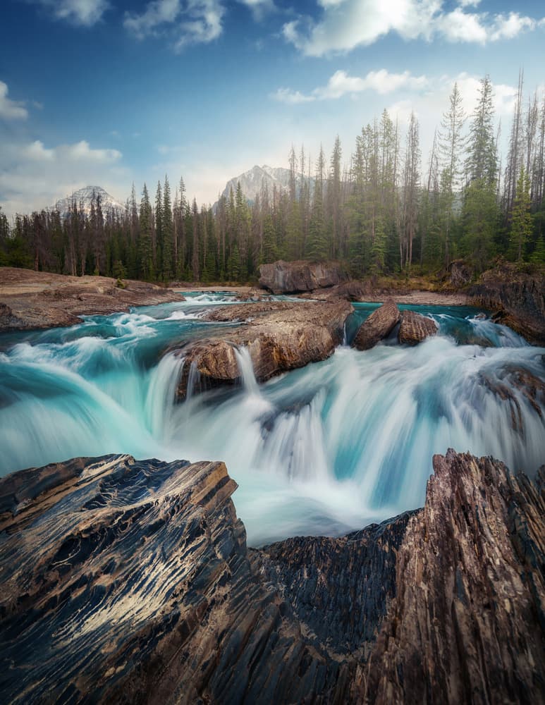 Mountain River Cascade by Juan Pablo de Miguel — canvas wall art
