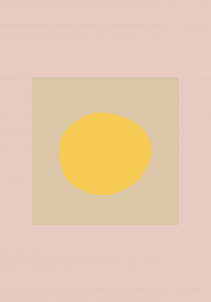 Minimalist Yellow Oval by Pictufy Studio — canvas wall art