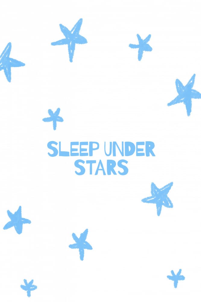 Sleep under stars by Treechild — canvas wall art