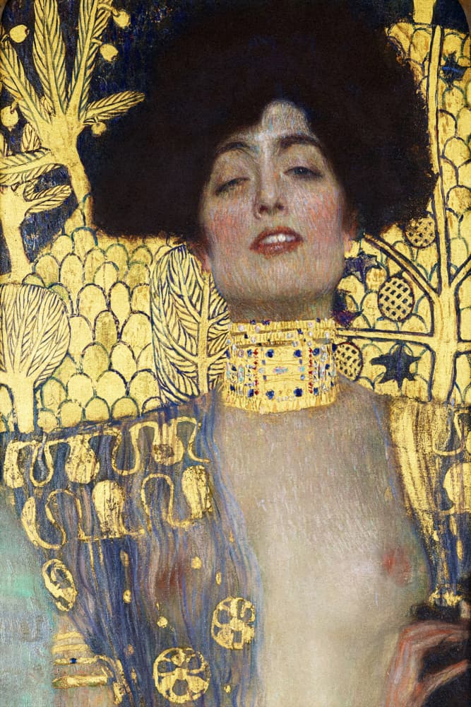 Judith and the Head of Holofernes (1901) by Gustav Klimt — canvas wall art