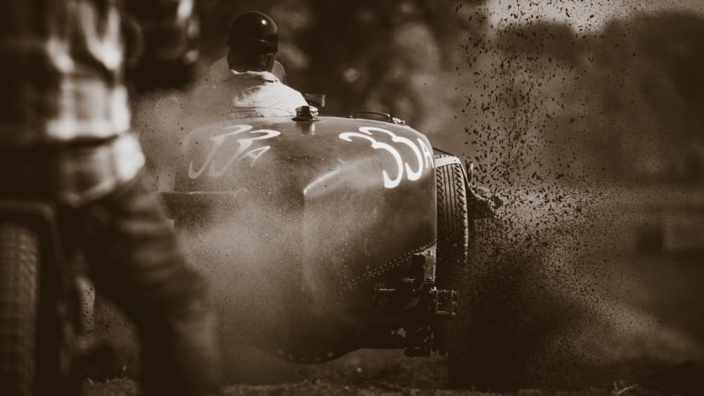 Vintage Race Car Dust by Peter Elling-Jordt — canvas wall art