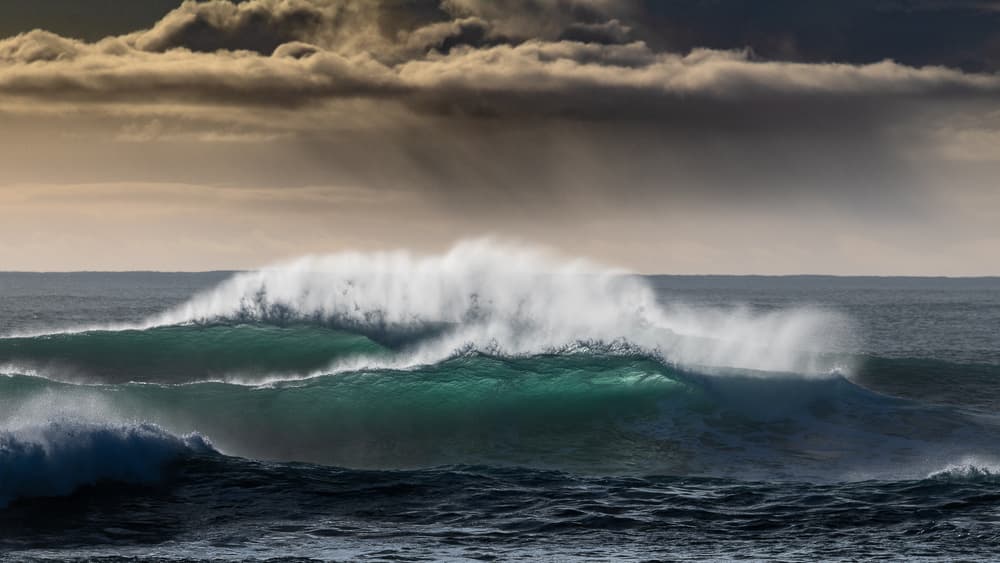Dramatic Ocean Waves by Marc Pelissier — canvas wall art