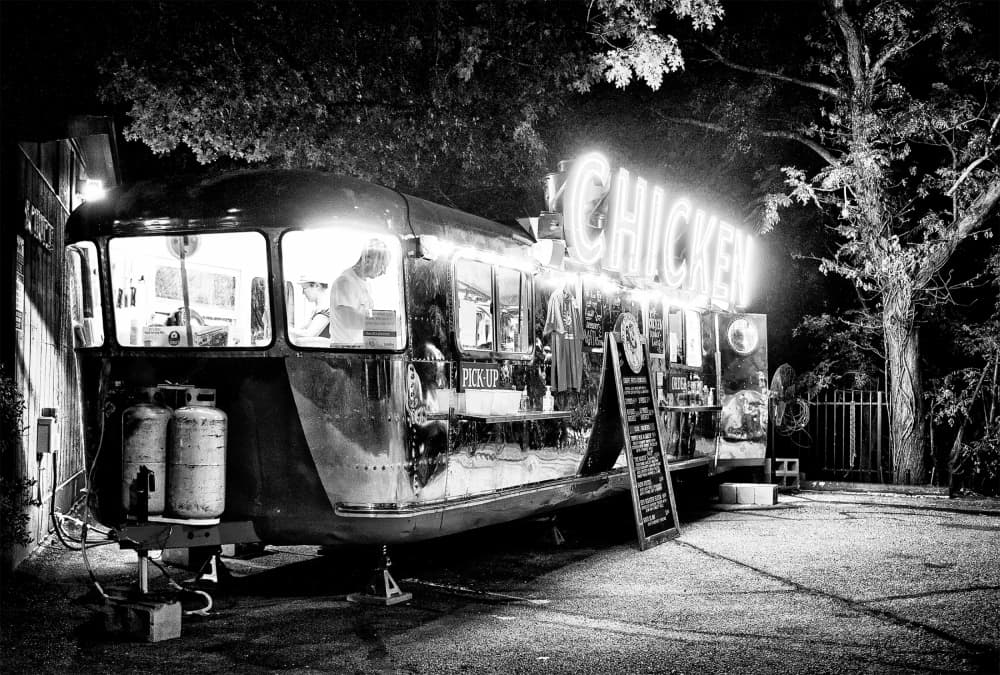 Vintage Chicken Food Truck by David Bowden — canvas wall art