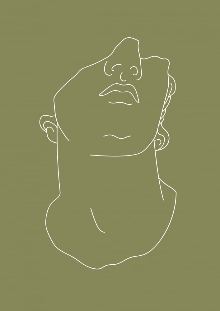 Serene Classical Sculpture by Talitha McQueen — canvas wall art