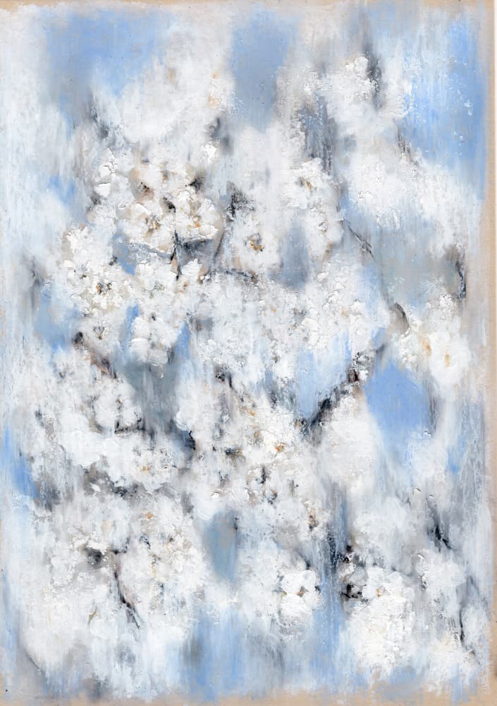 Ethereal White Blossoms by Helena Engström — canvas wall art