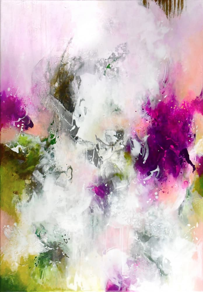 Vibrant Abstract Garden by Kirsten Handelmann — canvas wall art
